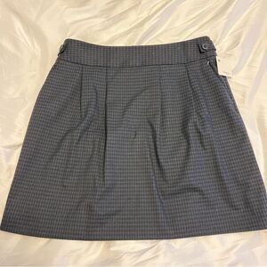 Halogen Blue Black Checkered Skirt | Classic Plaid | Size 10 | NWT